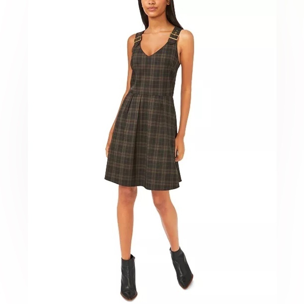 Riley & Rae Women’s Diana Plaid A-Line Dress Size 0 NWT